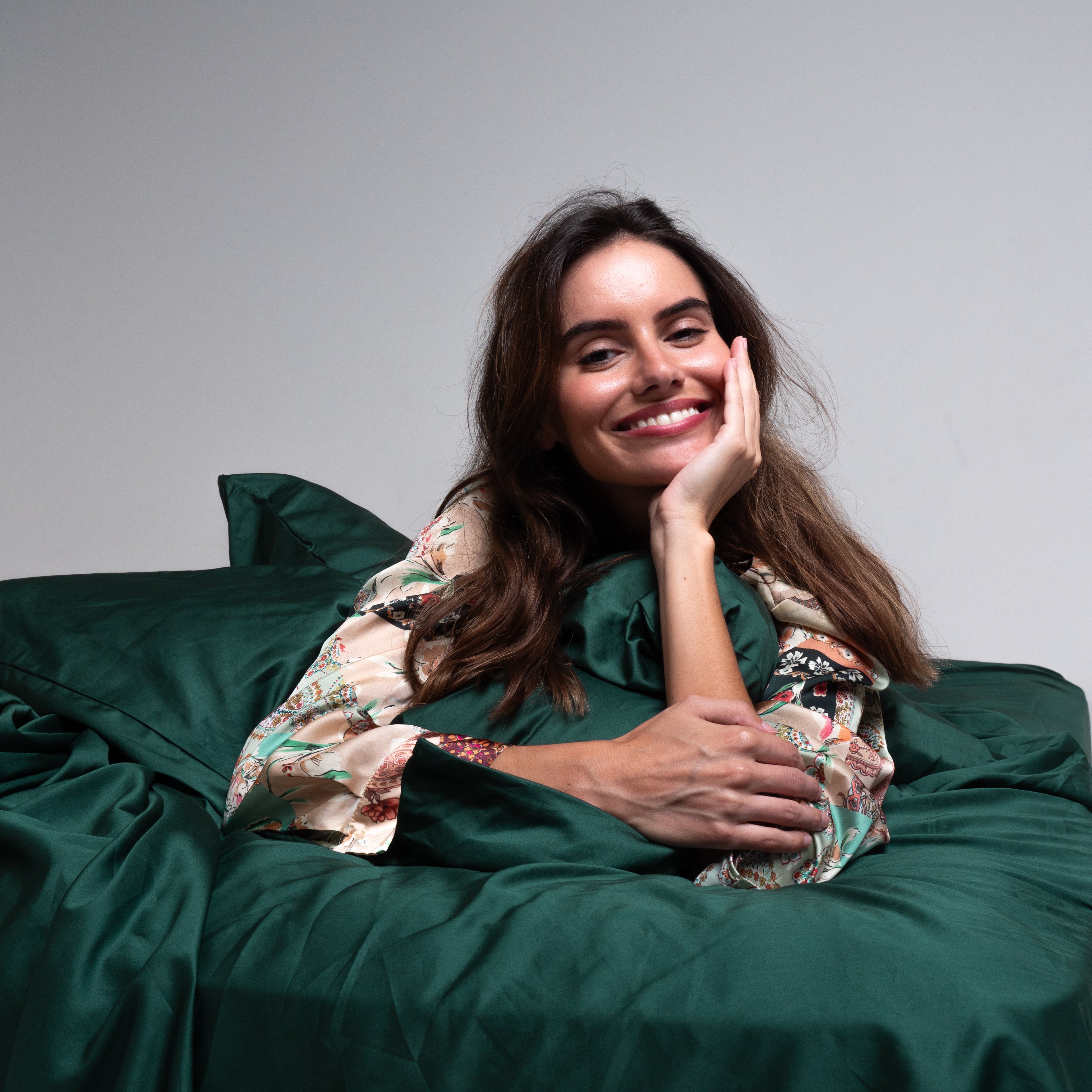 Luxury Bedding Set King Single Port Douglas Green