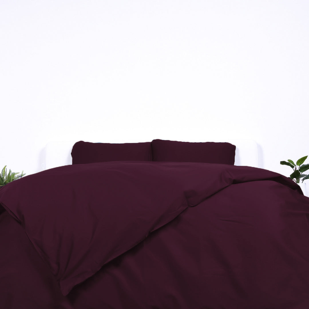 Luxury Quilt Cover Double Lady Musgrave Burgundy
