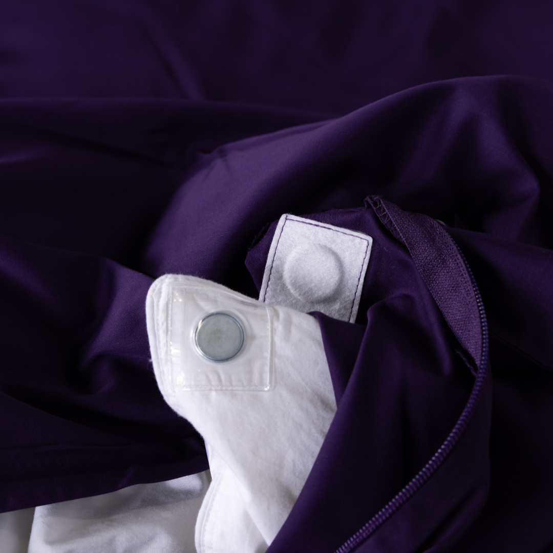 Luxury Quilt Cover Queen Southern Lights Purple