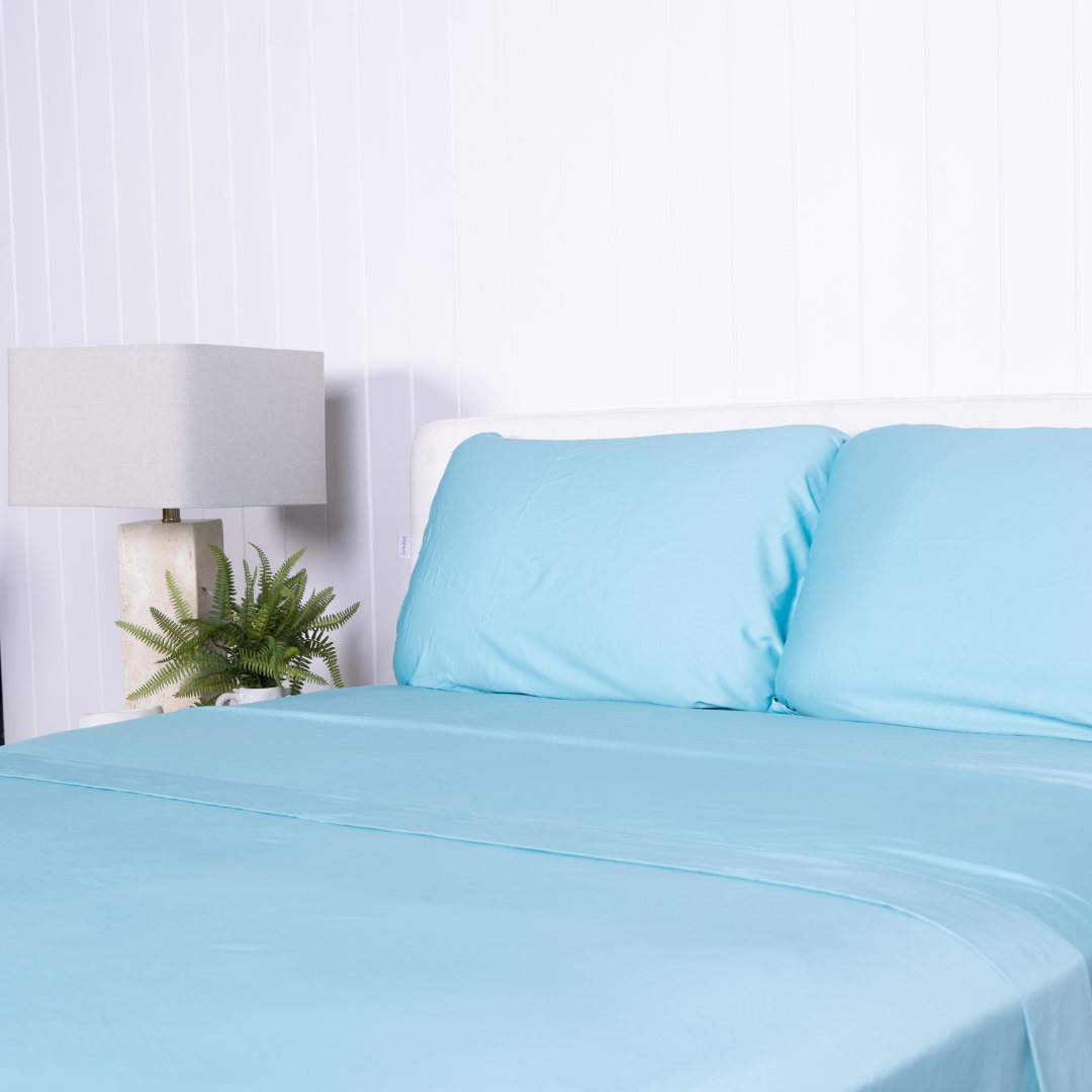 Sky Blue Bed Sheets 