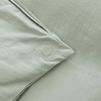 Detailed view of the internal quilt attachment point inside the quilt cover, helping keep the quilt insert securely positioned during use.