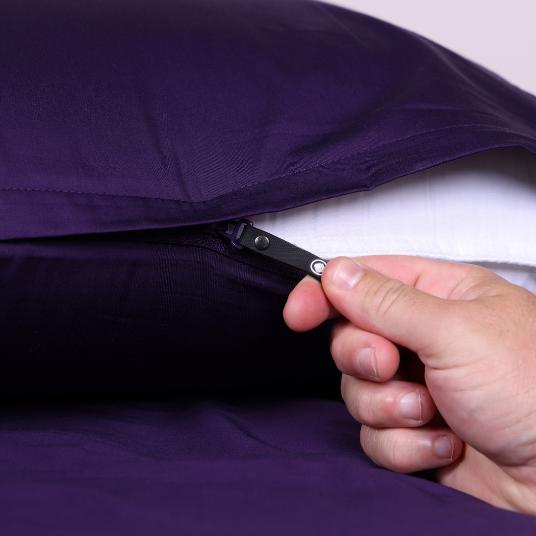 Luxury Bedding Set Split King Southern Lights Purple