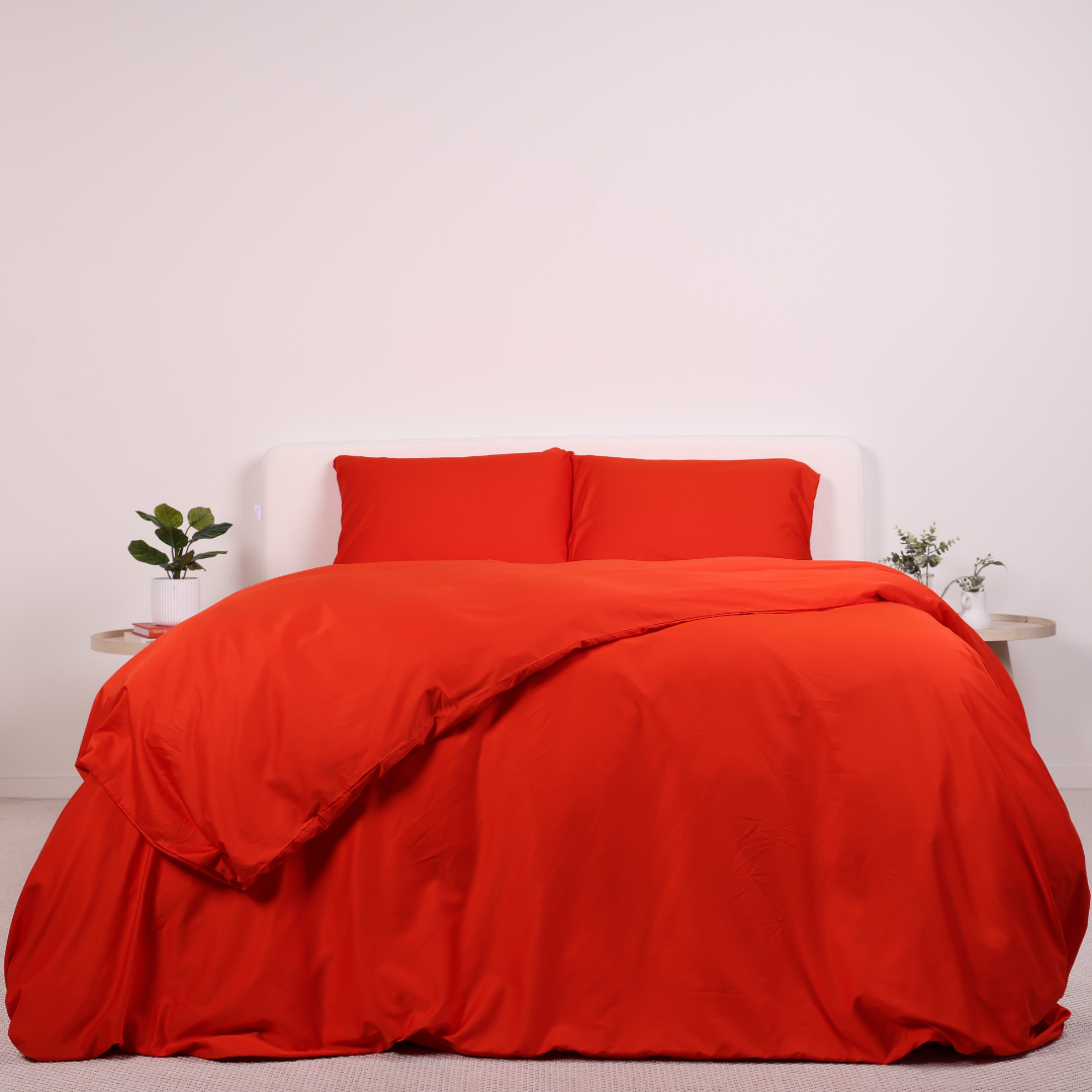 Luxury Quilt Cover Queen Yarra Valley Red
