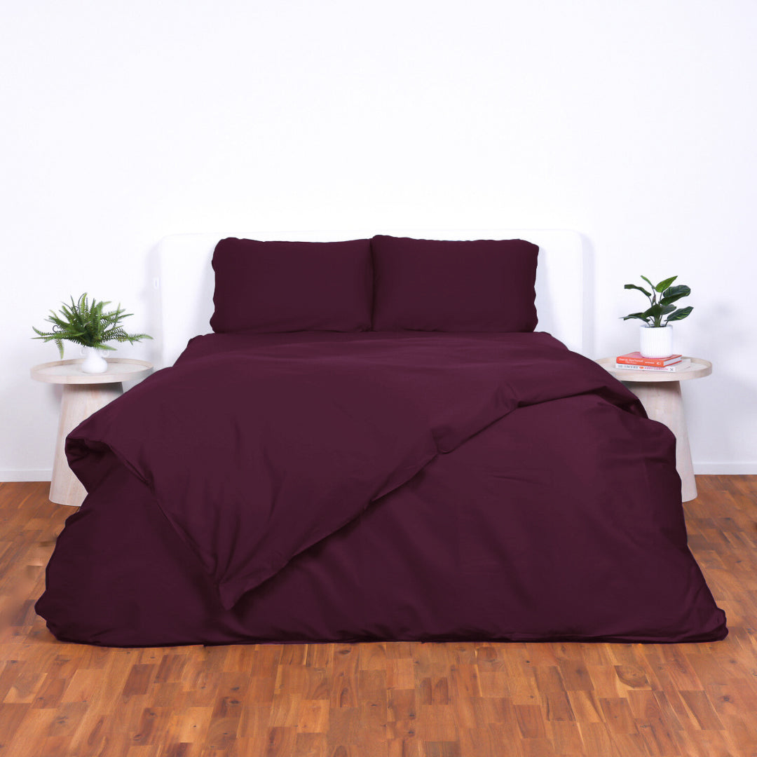 Luxury Quilt Cover King Lady Musgrave Burgundy